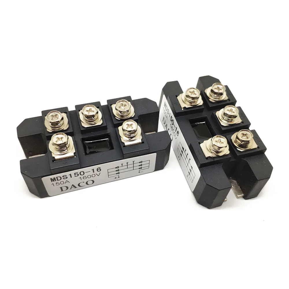 

MDS150A 3-Phase Diode Bridge Rectifier 150A Amp 1600V MDS150-16 MDS150A 1600V AC to DC 3-Phase Diode Bridge Rectifier Module