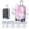 Pink Tie Dye Suitcase Cover Colorful Art Print Travel Vacation Fun Luggage Supplies Protection 5