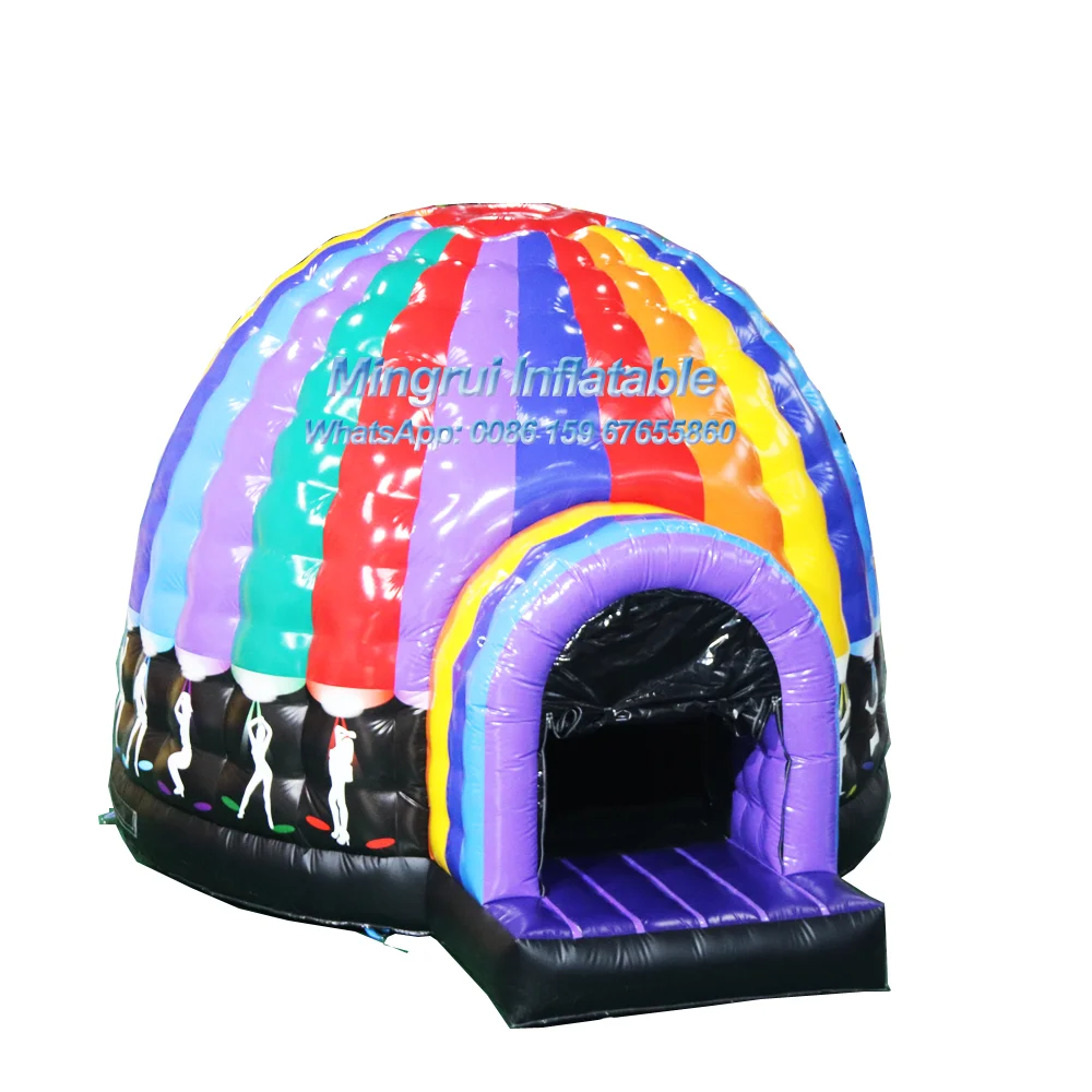 Inflatable Air Tight Disco Tent Colorful Fitness and Entertainment Amusement Game for Party summer spring leopard sexy sleeveless women romper party club playsuit tight one pieces costume