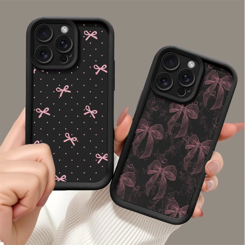 Cartoon Pink Bowknot Soft Case - Cute and Stylish Protective Cover