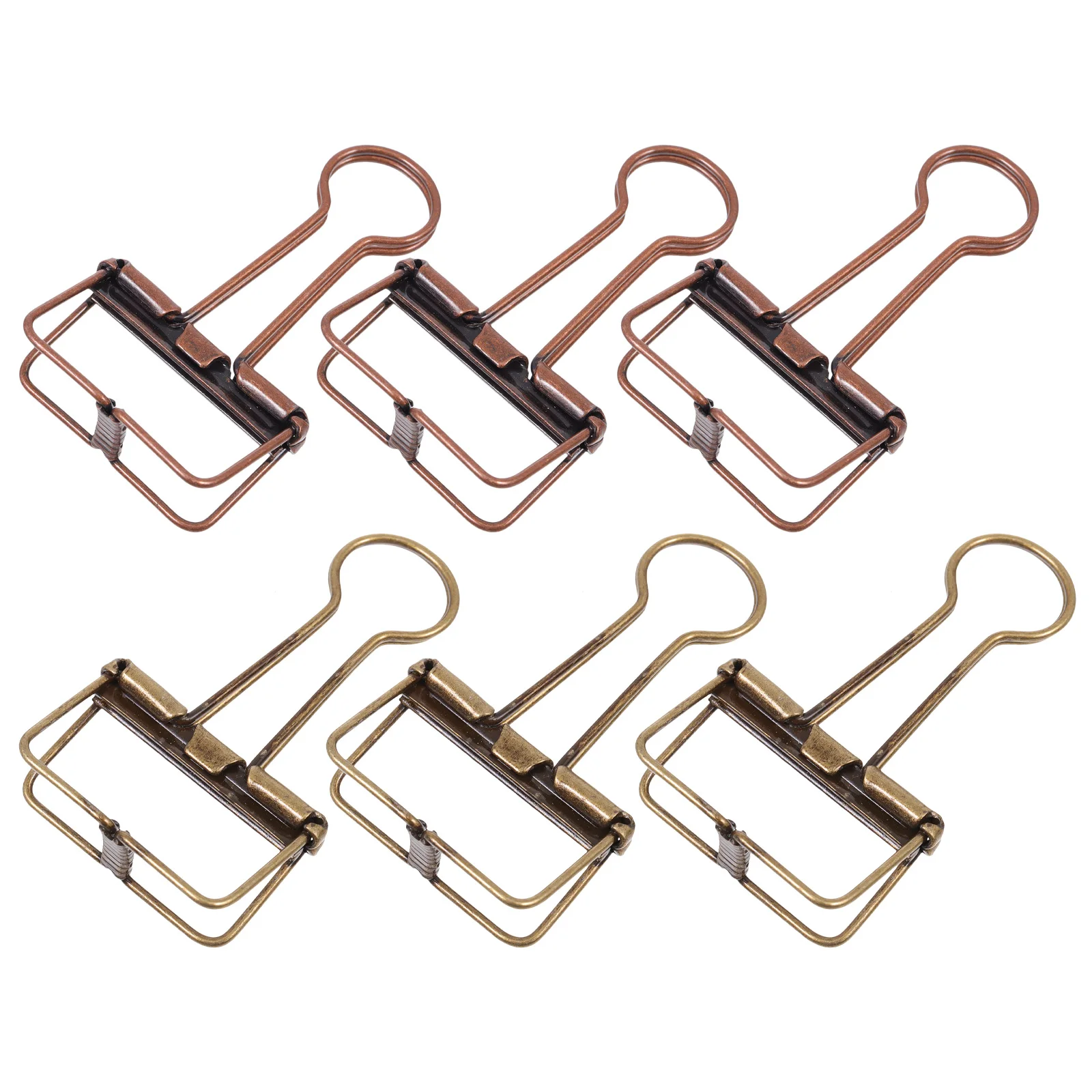

6 Pcs Elliot Folder File Clamp Test Paper Holder Exquisite Organizing Clips Iron Binder
