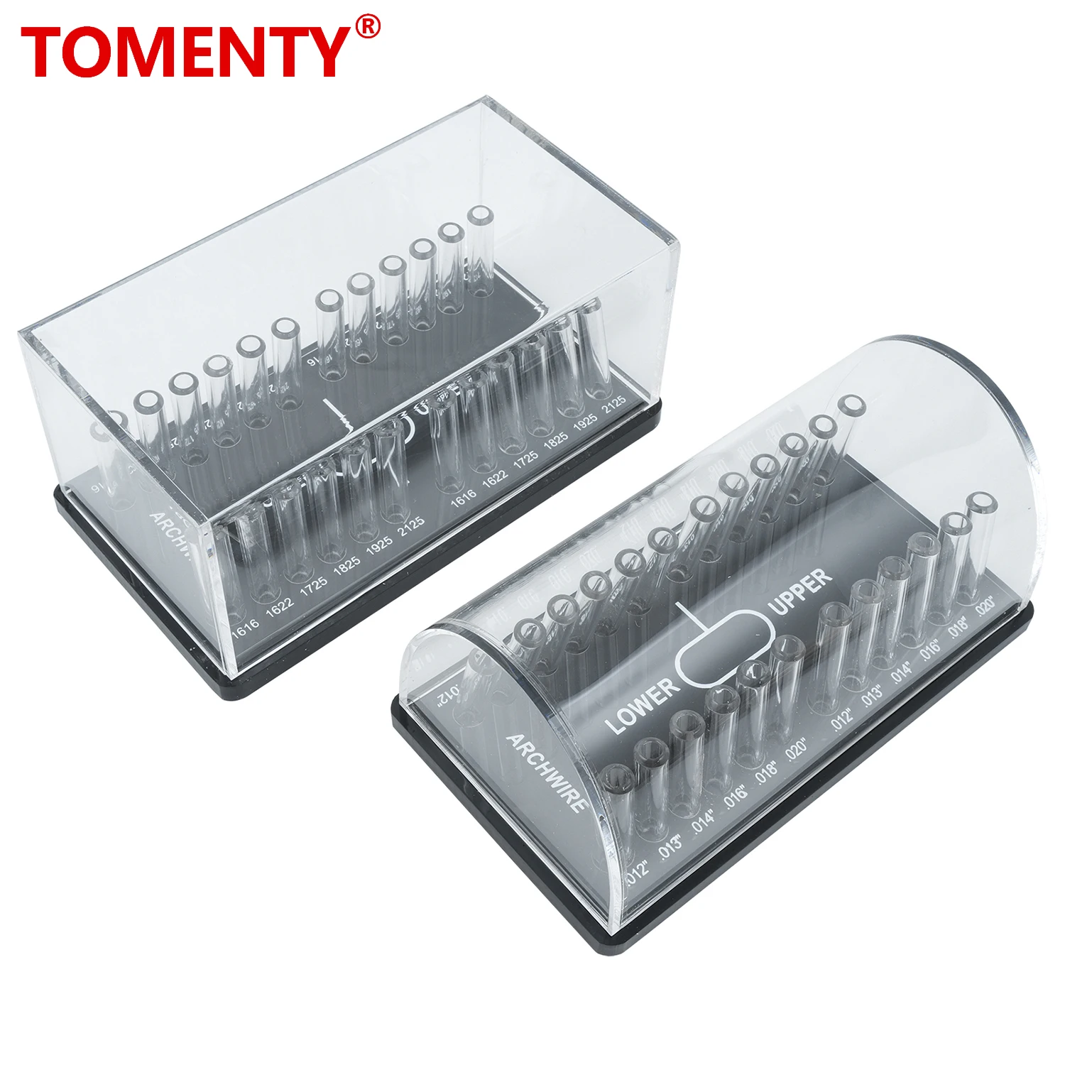 

Dental Orthodontic Archwire Placement Box Acrylic Organizer Holder Round/Rectangular Archwires Case Dispenser Dentistry Tools