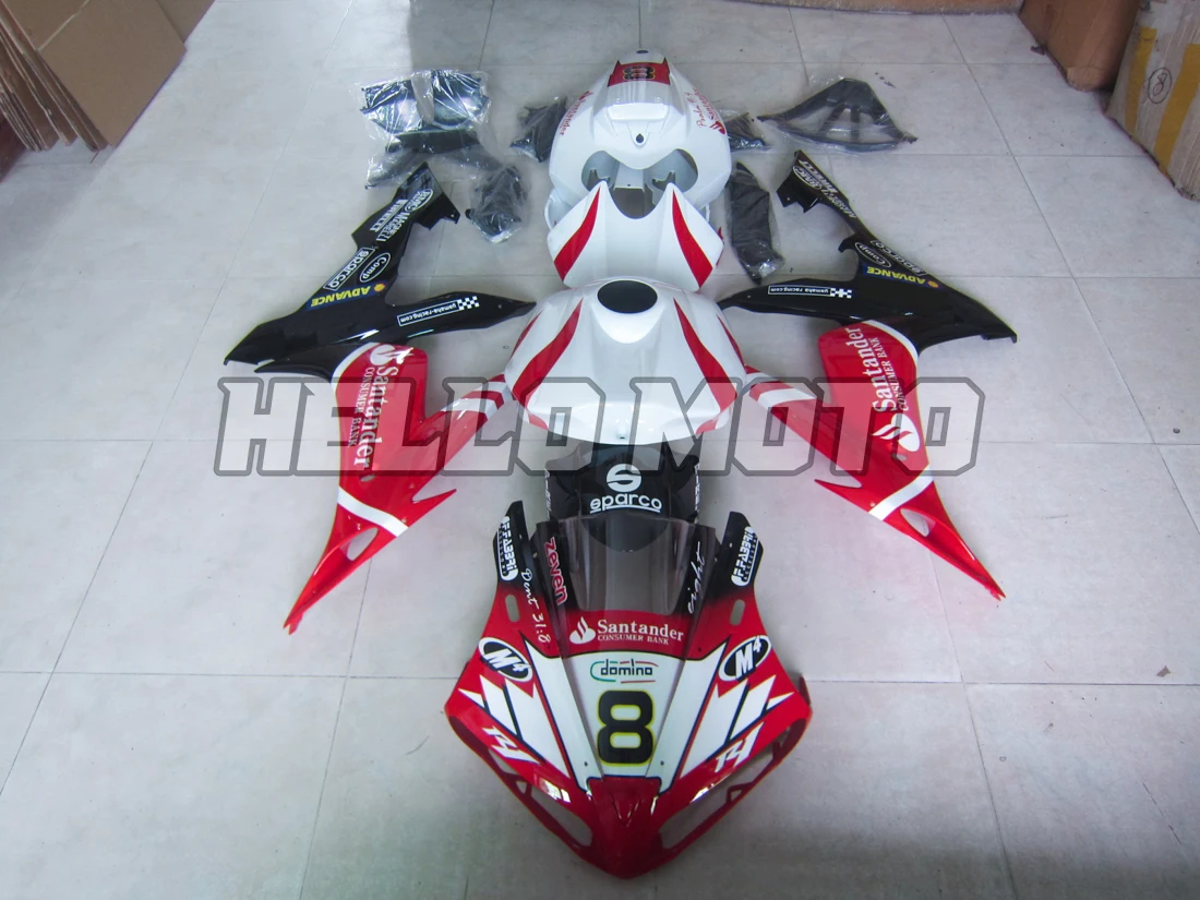 적합 YZF-R1 YZF R1 2004 2005 2006 오토바이 셸 스포일러 차체 세트 ABS 사출 성형 RN12