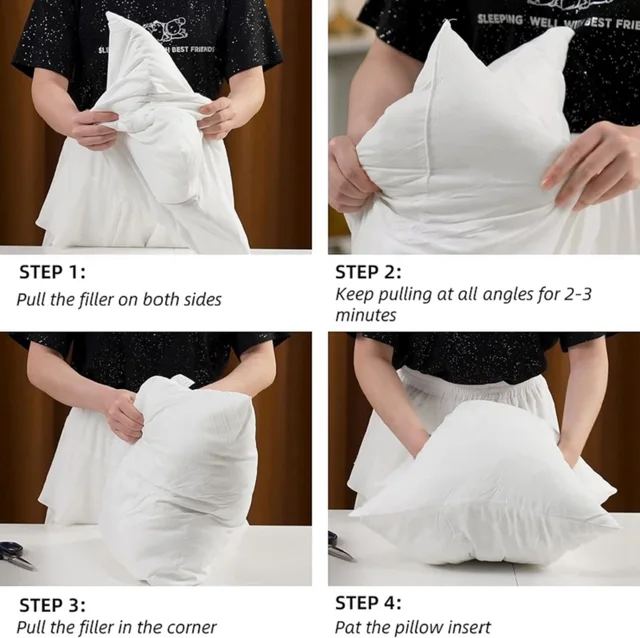 1/2 pièces coussin insérer 30x50cm 45x45cm 50x50cm coussin rectangulaire intérieur doux moelleux dodu coussin coussin blanc oreiller 2