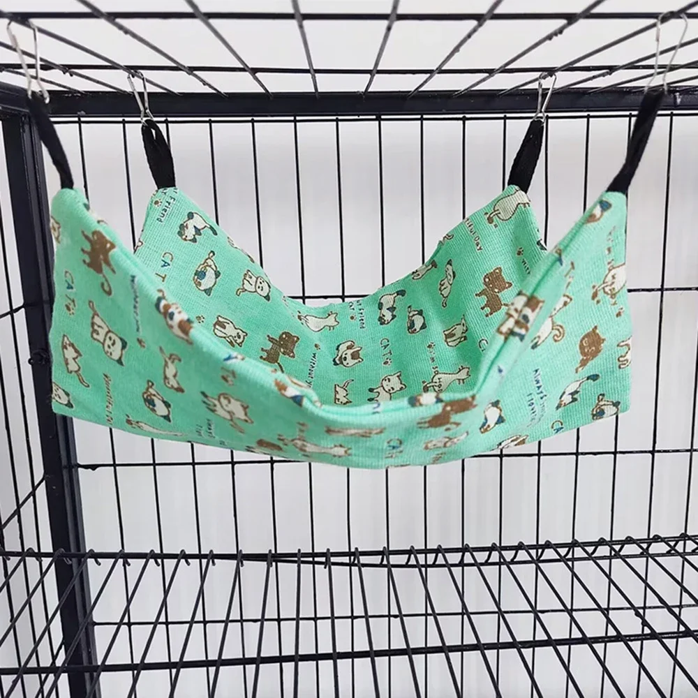 Pets Hammock Cotton Hamster Mouse Hanging Bed Small Pet Hamster Rabbit Double Layer Warm Sleep Nests Hanging Hammock Supplies pet sleeping bed pet hammock pet cotton nest