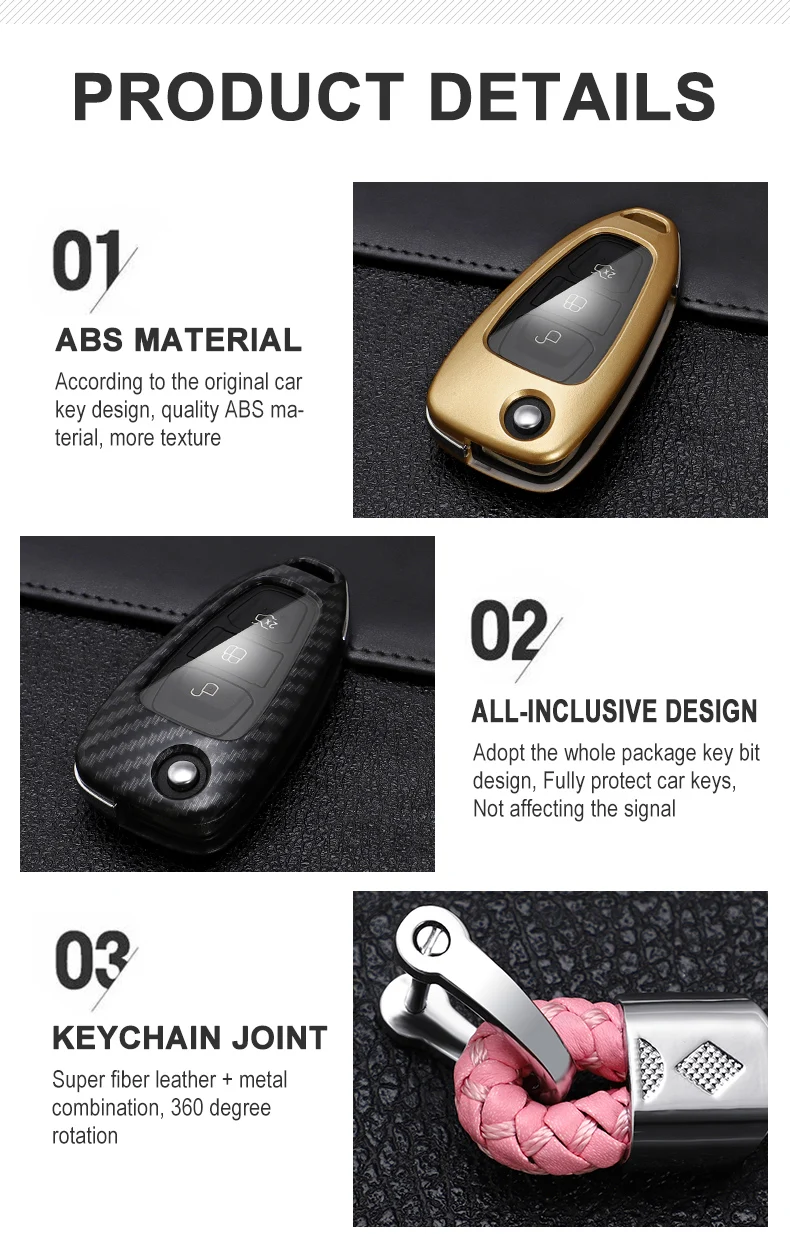 ABS Carbon Fibe Car Key Cover Case Shell per Ford Focus 2 3 MK3 ST RS Ecosport Fuga Fuga Fiesta Tourneo Custom Transit Galaxy 17 ABS Carbon Fibe Car Key Cover Case Shell per Ford Focus 2 3 MK3 ST RS Ecosport Fuga Fuga Fiesta Tourneo Custom Transit Galaxy - S2ef9e589b72c4f98aa95c1a50c2ba883l