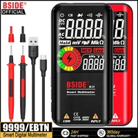 BSIDE Digital Multimeter Smart Electrician Tester USB Charge T-RMS DC AC Voltage Capacitance Ohm Hz NCV Professional Multitester 1