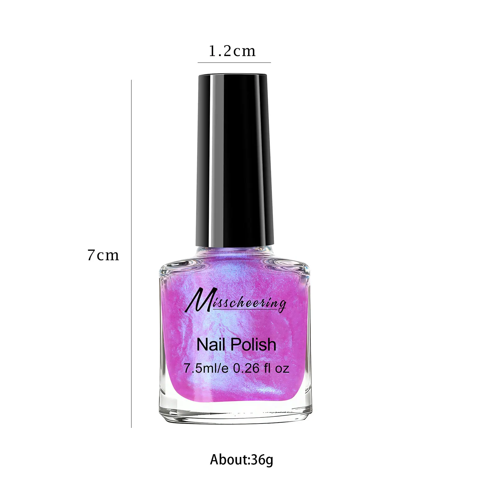 Smalto per Unghie a Base d'Acqua 7,5ml, Perlescente, Non Sfogliabile, Lunga Durata, Asciugatura Rapida, Senza Necessità di Lampada, Smalto Fai-da-Te - immagine 6