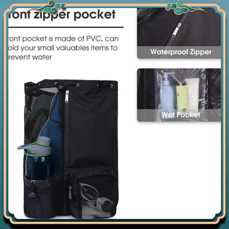 Latest Swim Bag Mesh Drawstring Backpack For Swimming, Gym, Pool, Workout Gear & Sports