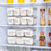 Divided Veggie Tray with Lid Fruit Snack Fridge Organizer Suitable for Refrigerator Pantry 6
