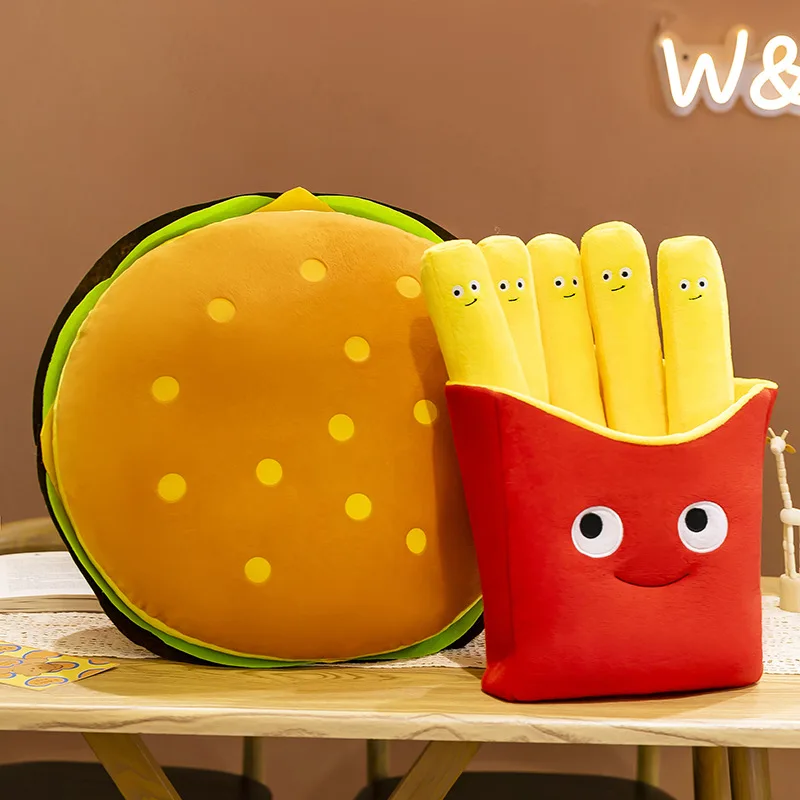 Cartoon French Fries Stuffed Plush Chips Cute Food Hug Pillow Kids Interactive Educational Toy Kawaii Plush plush toys
