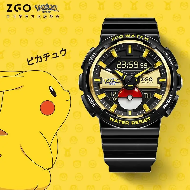 

Cartoon Pokemon Pikachu cute children's watch creative animation peripheral high-end handsome sports waterproof electronic watch