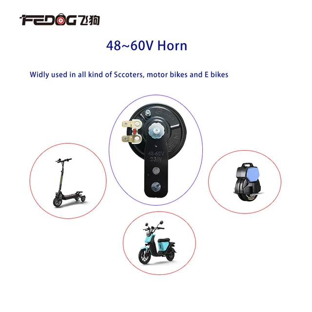 48~60V Working Voltage Bike Horn Bike Bell Scooter Horn Scooter Bell  Electric Bell Electric Horn Super Loud Motor Horn Bell Horn - AliExpress