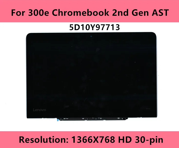 2nd Gen Charger Schermo LCD Touch Per Lenovo 300e Chromebook 2a Generazione - Con Cornice, 11.6", 1366x768 2nd Gen 81m9 - Foto 14