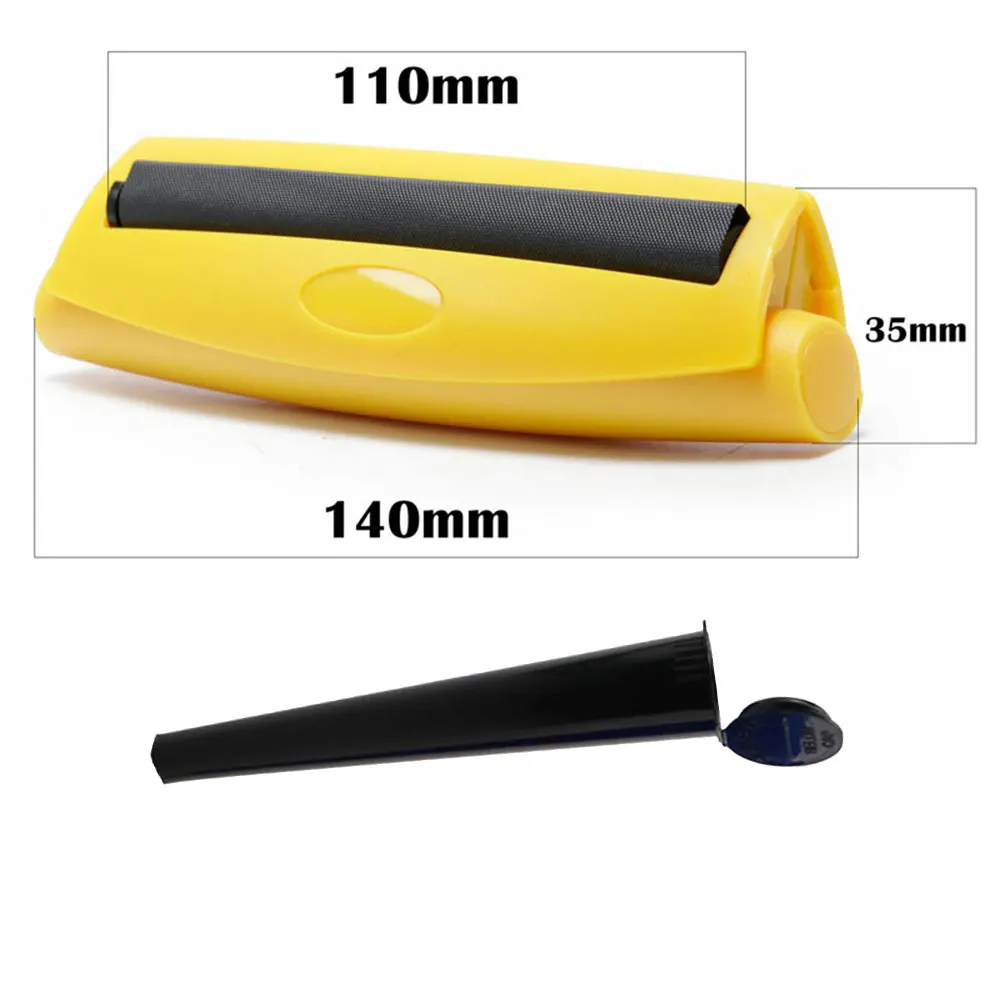 110mm Cigarette Rolling Machine with Tobacco Storage Tube for DIY Rolling Paper Wrapping Maker Smoking Accessories cigarette roller