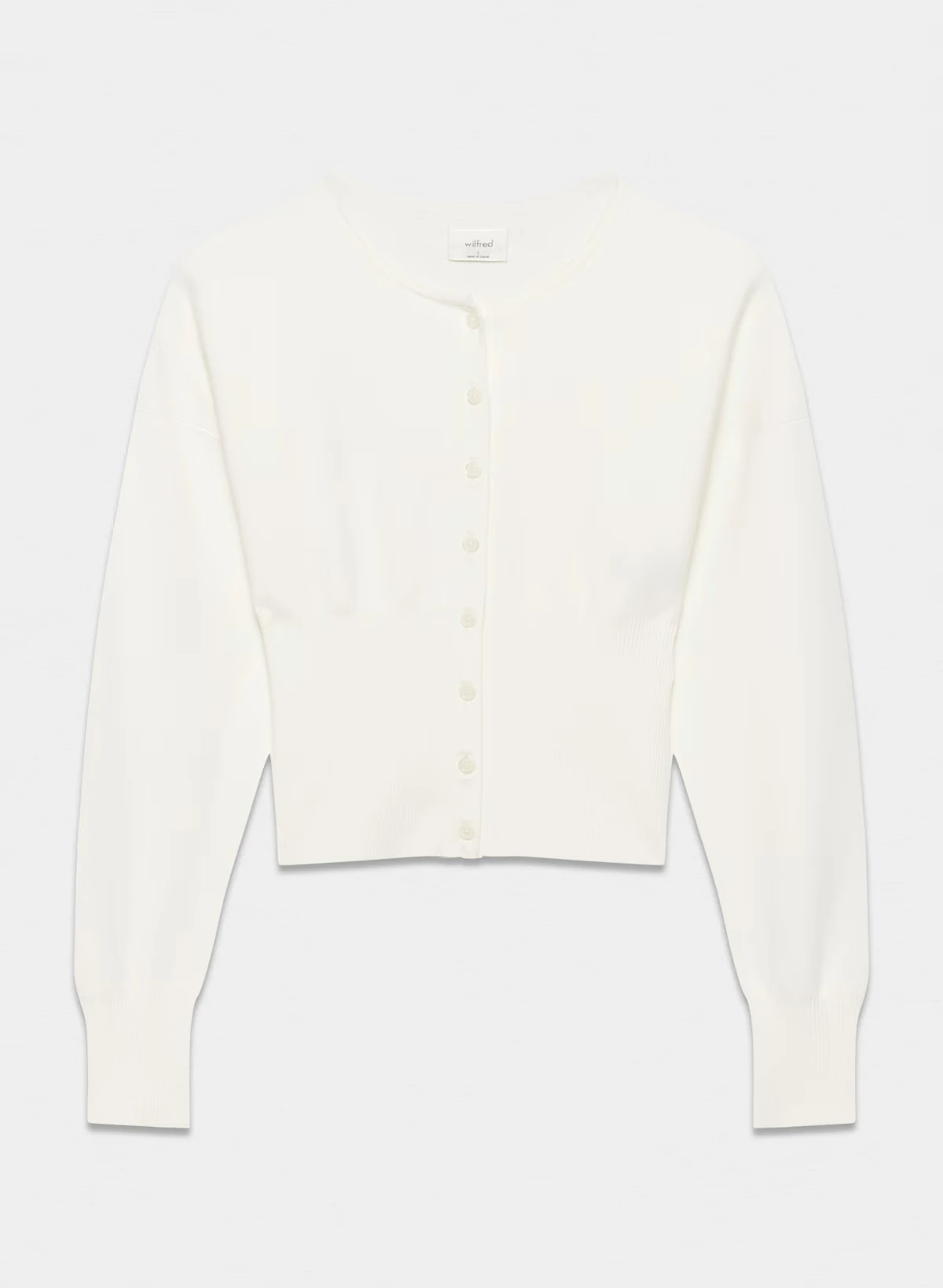 아리치아 윌프레드 여성 니트 슬림핏 가디건 라운드넥 허리 조임 오픈 프론트 긴팔 캐주얼 패션 가을 상의