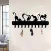 Love Cat Design Key Holder: Metal Wall Mounted Rack Hook, Ideal for Wall Hanging Storage and Key Organization 1