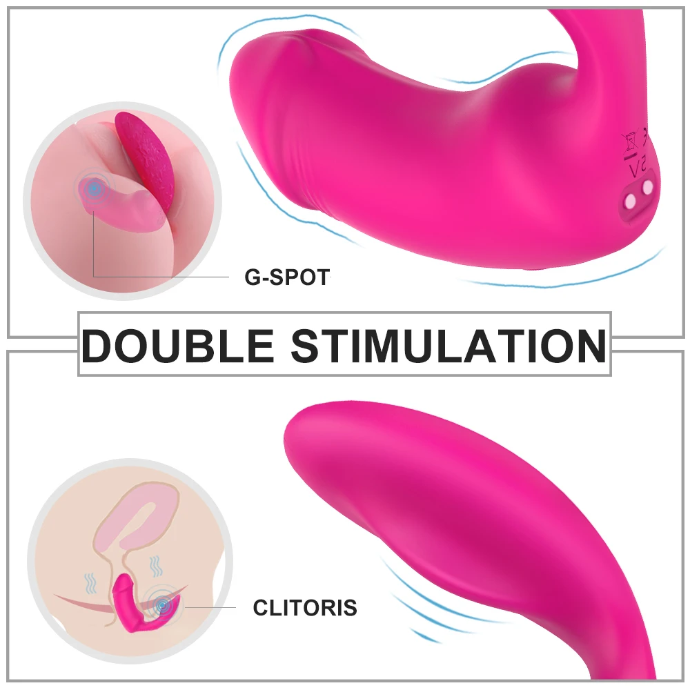 

Remote Control Clit G Spot Two Motors Vibrating Wearable Vibrator Stimulator Female Orgasm Masturbation Dildo Sex Toys For Women