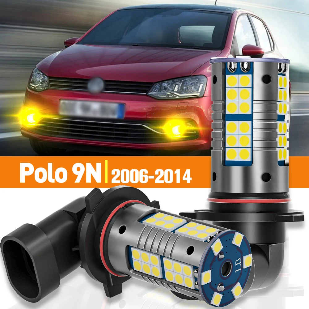 

2pcs LED Fog Light For VW Volkswagen Polo 9N 2006-2014 2007 2008 2009 2010 2011 2012 2013 Accessories Canbus Lamp