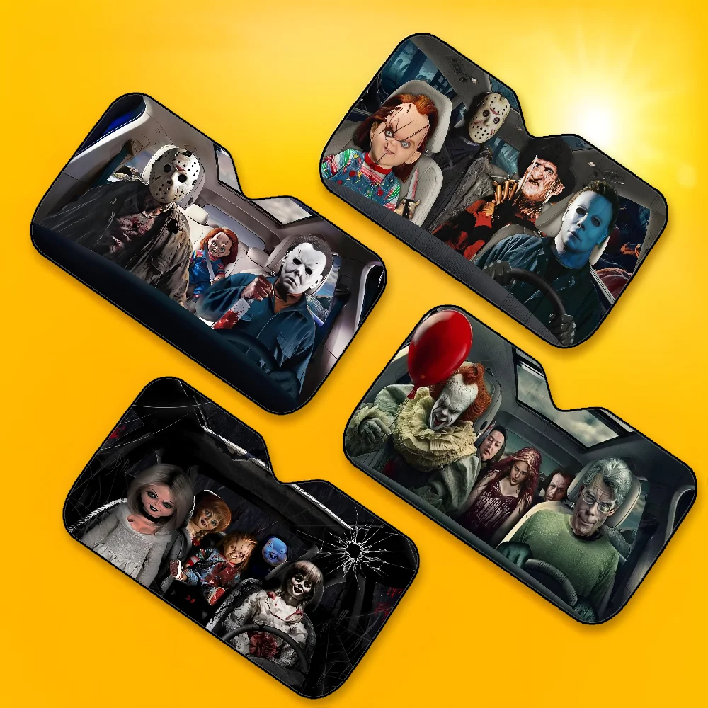 Horror Characters Windshield Sunshade 2
