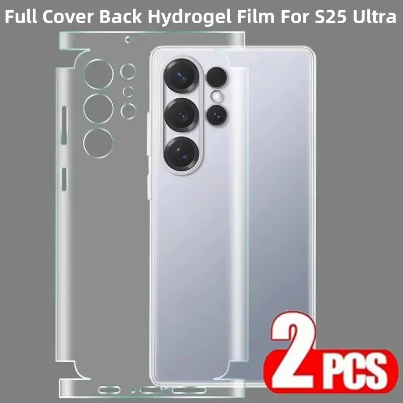 2PCS Hydrogel Film Screen Protector for Samsung S25 S24 S23 Ultra,HD Clear Anti-Scratch Bubble Free Full Coverage Protective. - 6