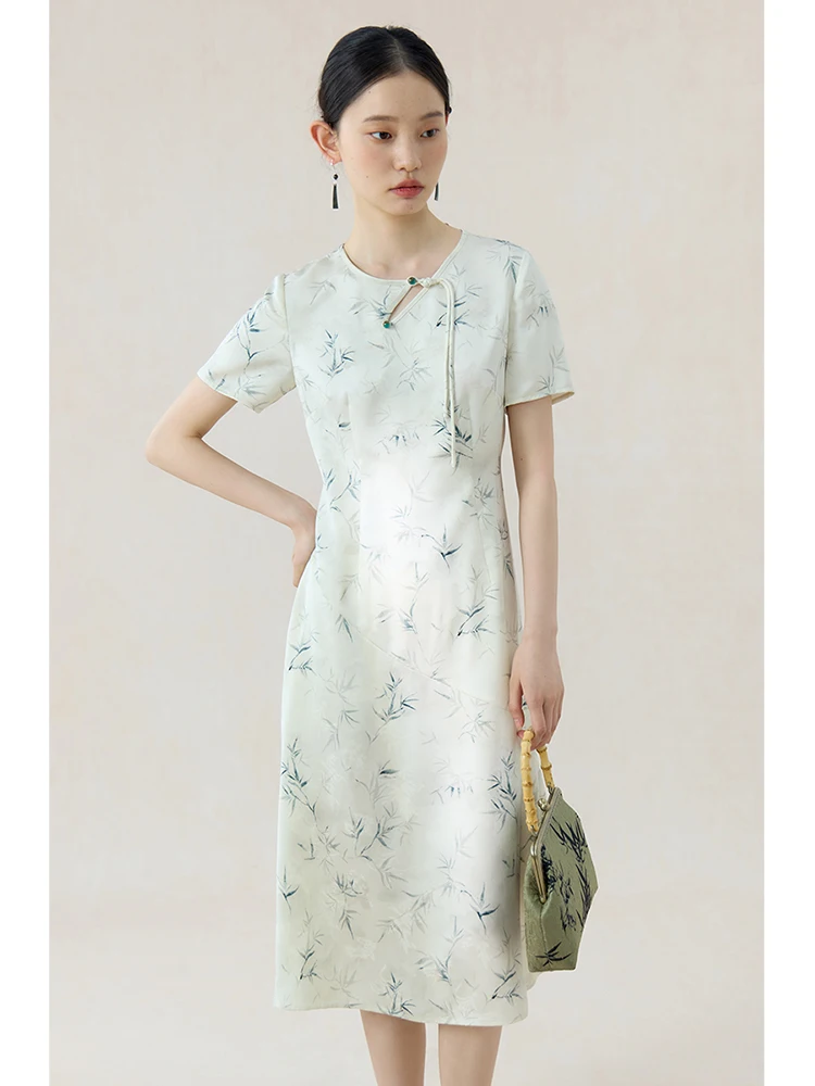 New Chinese Style Women Cropped Blazer & Skirt - Twilight 暮色 (Preorder)