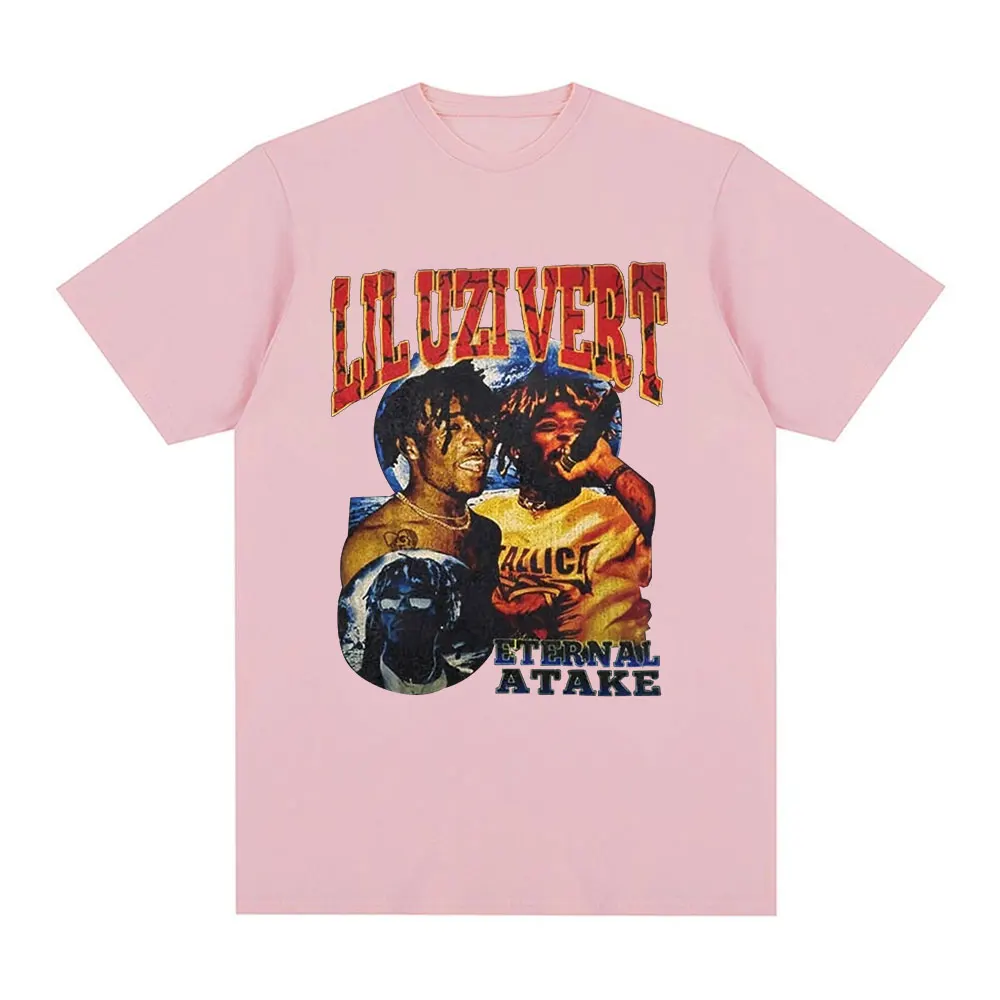 Rapper Lil Uzi Vert 티셔츠 음악 앨범 Eternal Atake 그래픽 T 셔츠 남성 힙합 빈티지 반소매 오버 사이즈 티셔츠 탑