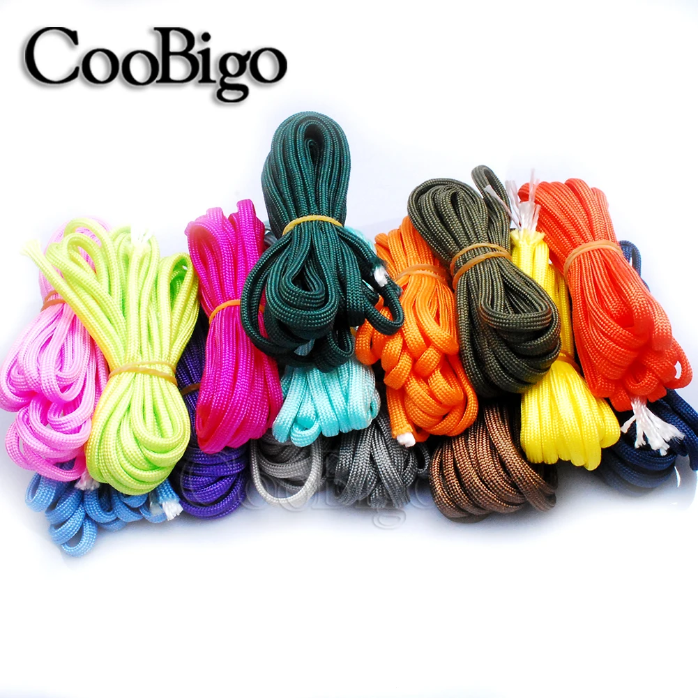 Durable 4mm Solid Color Parachute Cord for DIY Craft and Bracelet Making