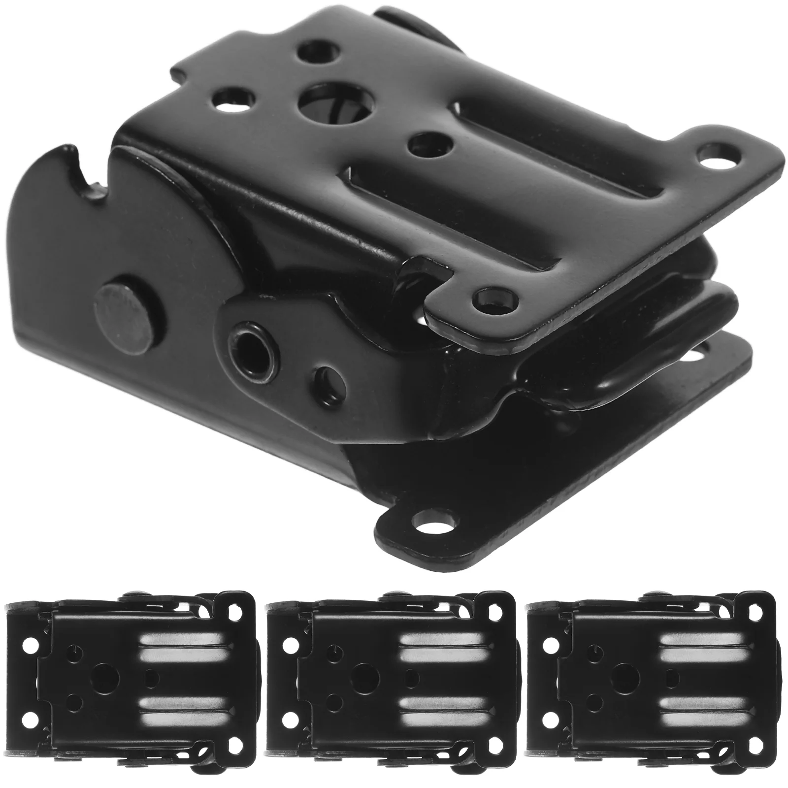 

4 Pcs Locking Hinges Chair Leg Support Foldable Brackets with Furniture Hardware Folding Iron