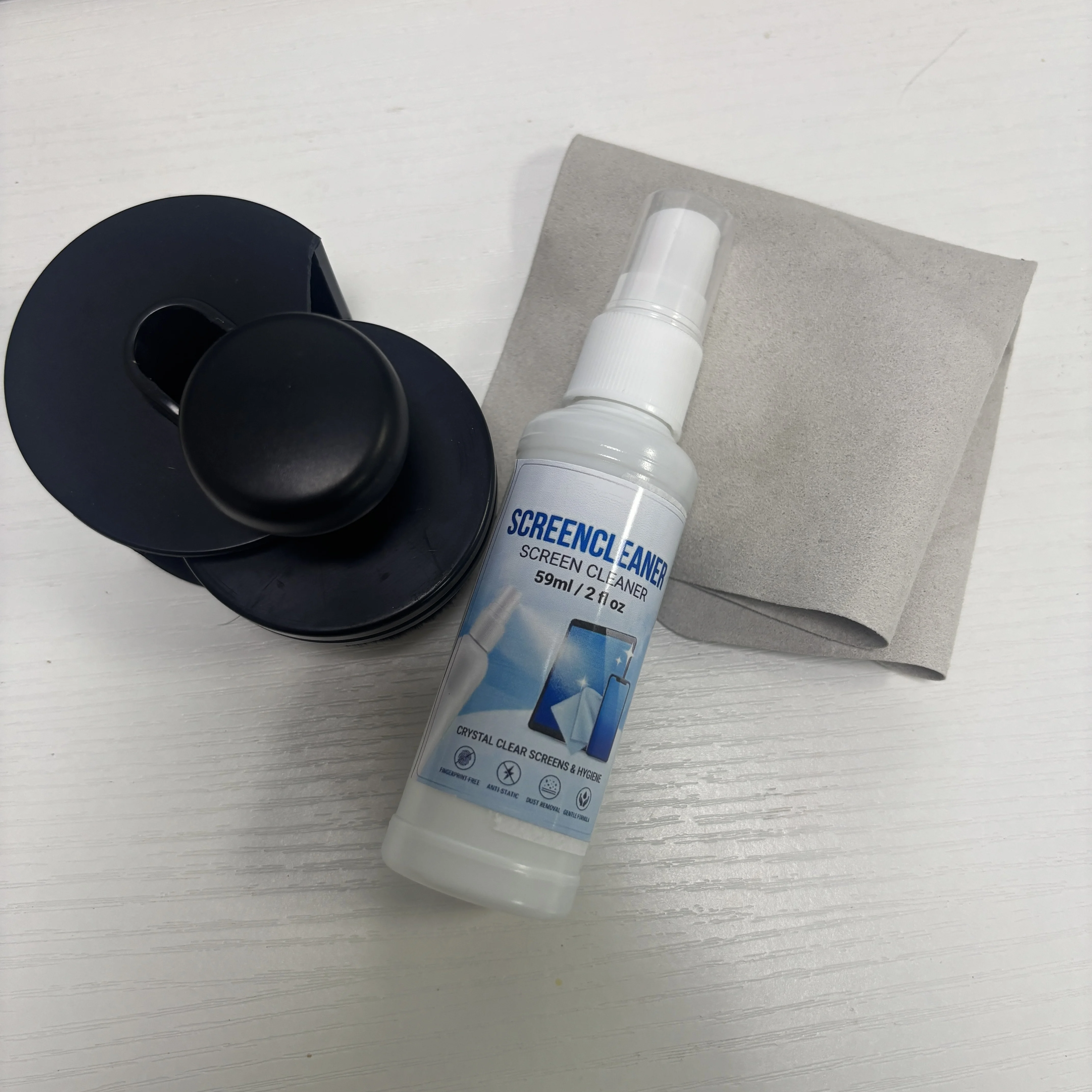 SIKEZHAN Streak-Free Screen Cleaner Kit with Polishing Cloth (2oz)