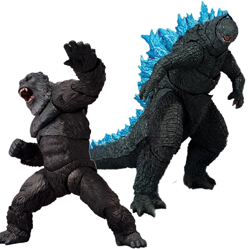 

In Stock Original BANDAI S.H.MonsterArts SHM Godzilla Kong The New Empire 2024 Anime Figure Model Collectible Action Toys Gifts