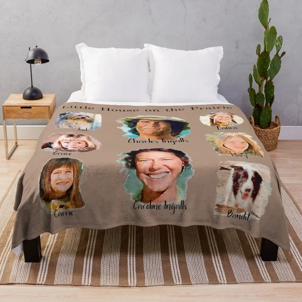 Alls Family Little House On The Prairie Throw Blanket Decoratives Moving Sleeping Bag Coperte