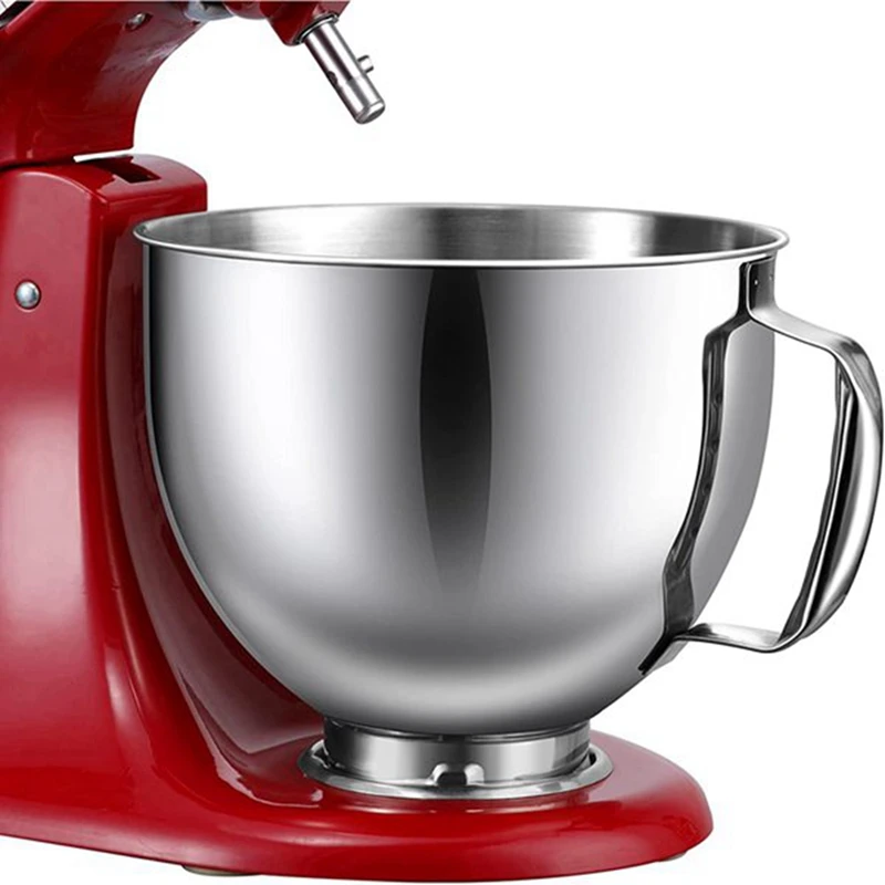 Mixer Stainless Steel Bowl Eggbeater For Kitchenaid 4.5-5Quart Tilt Head Stand Mixer Dishwasher Safe