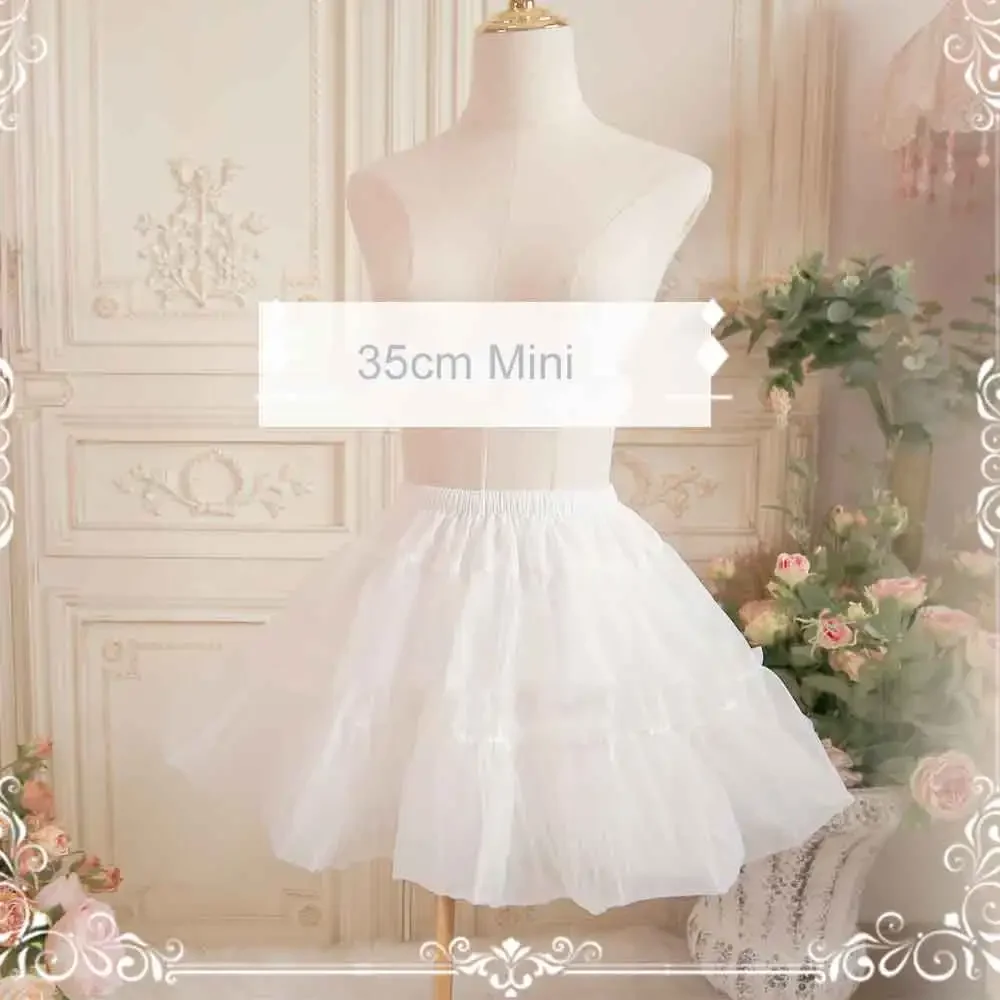 Mini A line Petticoat 35cm Organza Pettiskirt Short Underskirt mini skirt underskirt lining