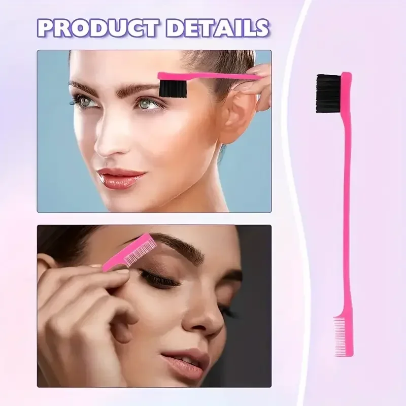 Ultimate DIY Hair Styling Tool Kit - Complete Set with Styling Comb, Braiding Tool, Edge Brush, and Teasing Brush
