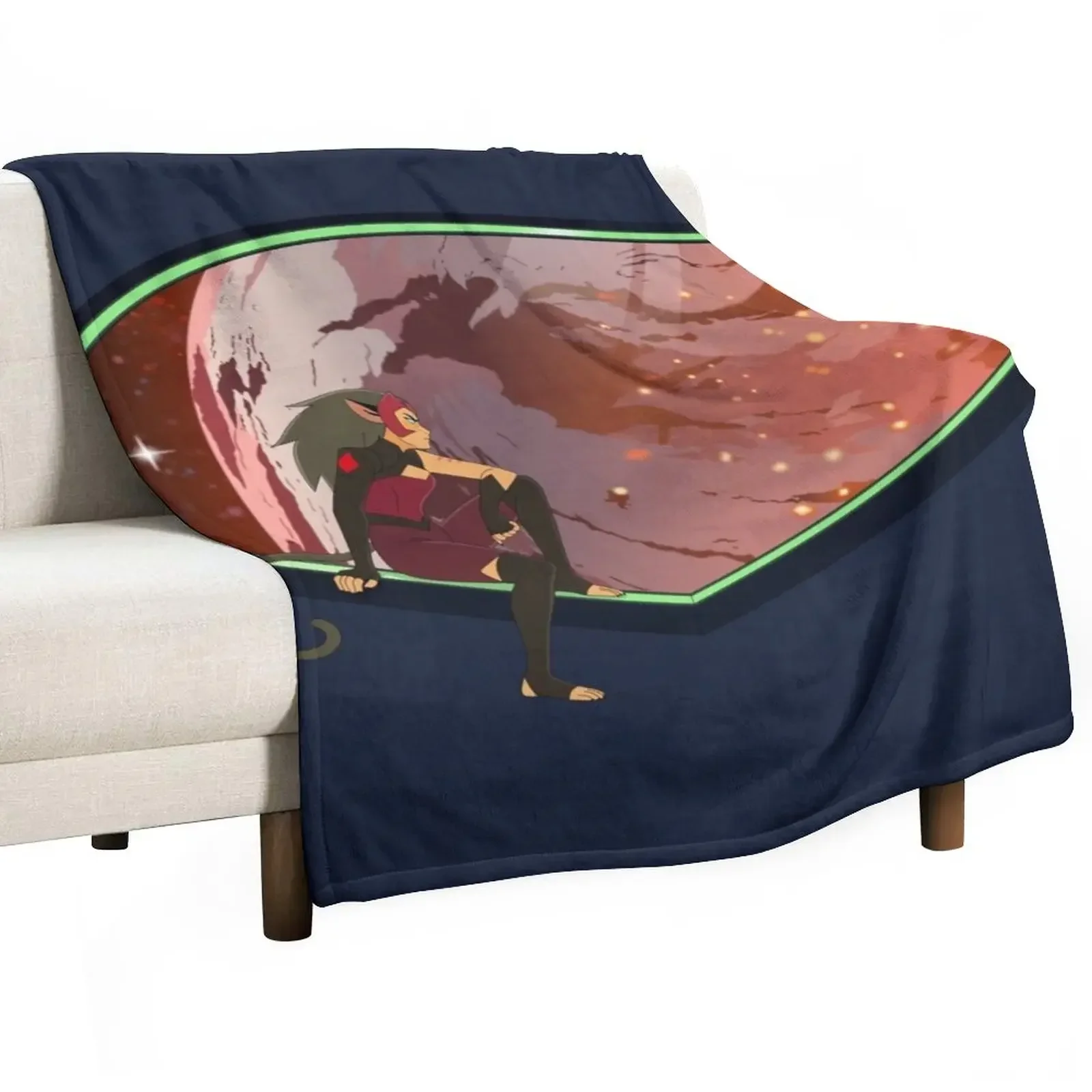 

Catra in Space Throw Blanket Decorative Sofas Fashion Sofas Fluffy Softs Blankets For Baby Blankets