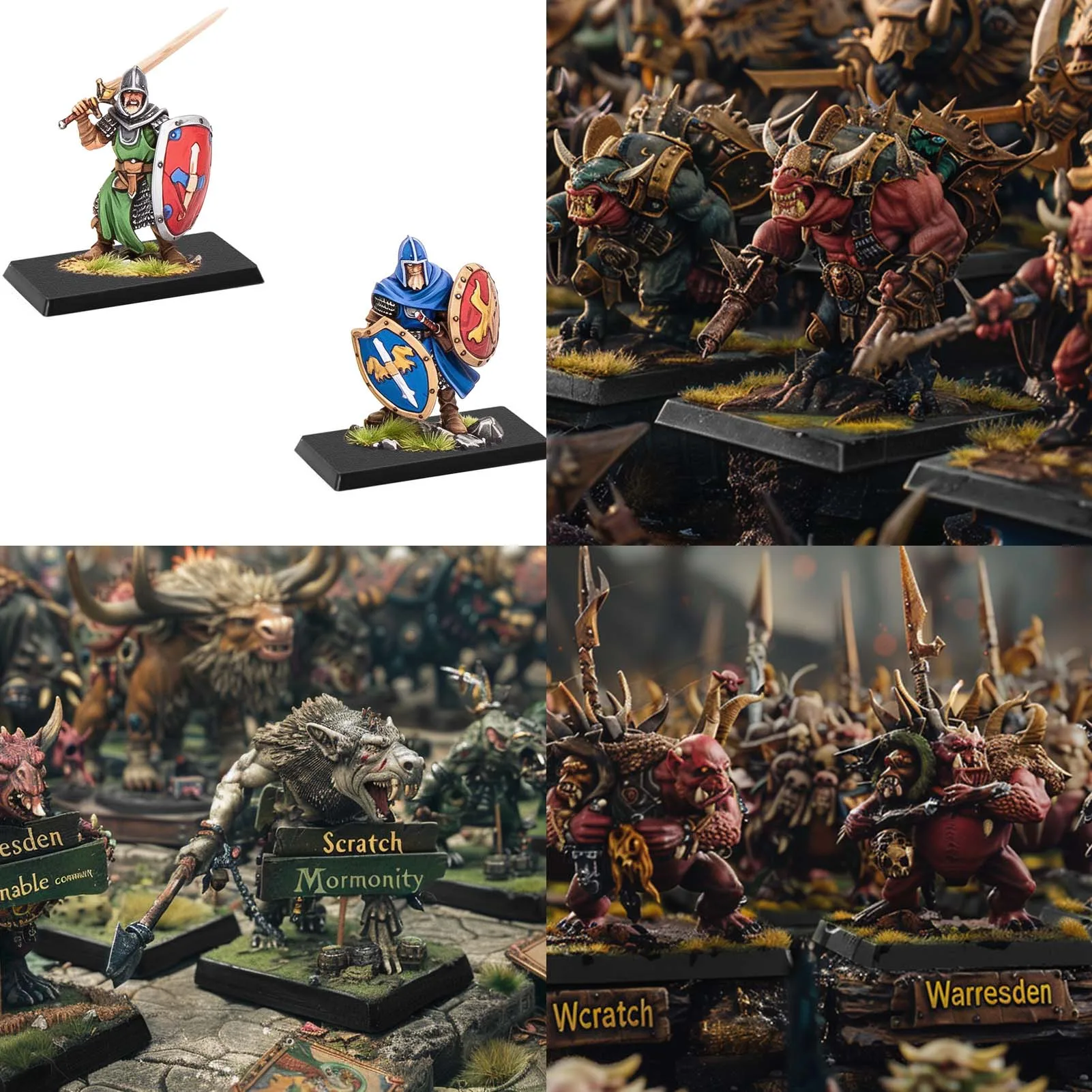 30mm Square Wargaming Bases, Plastic Black