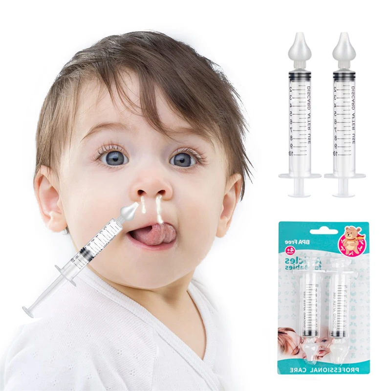 Aspirador Nasal profesional para bebé, irrigador Nasal de jeringa,  limpiador de nariz para bebé, dispositivo de enjuague, herramientas de  lavado de nariz reutilizables para niños - AliExpress