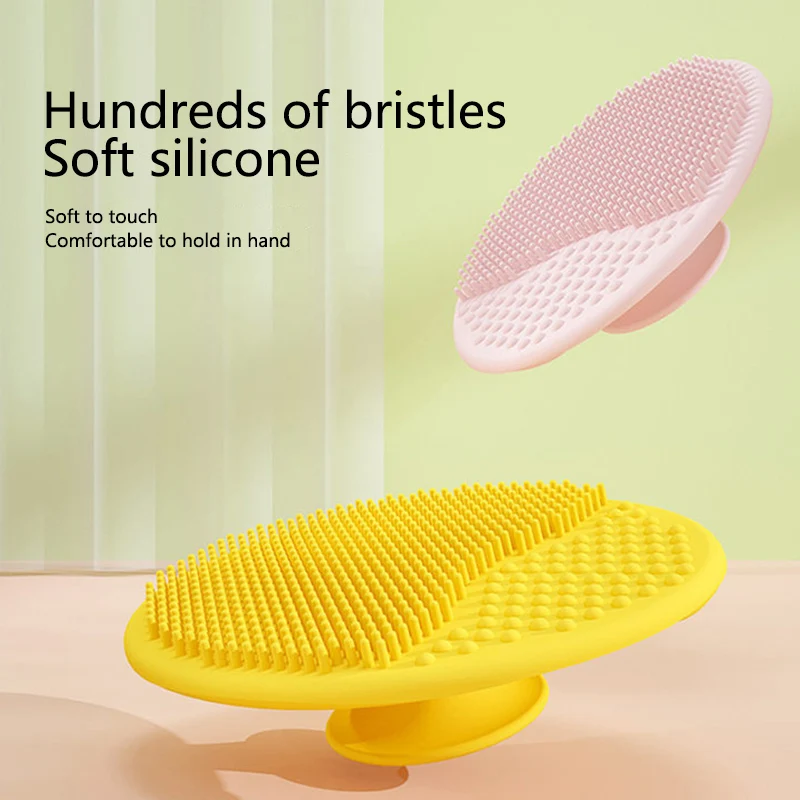 Baby Brush 1Pcs Baby Silicone Shampoo Brush Soft Scalp Massage Brush Bath Cleaning