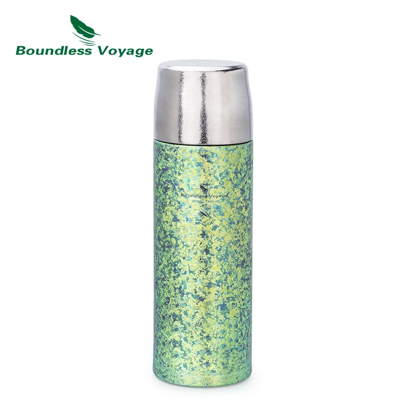 Boundless Voyage-titânio garrafa de água isolada, reutilizável