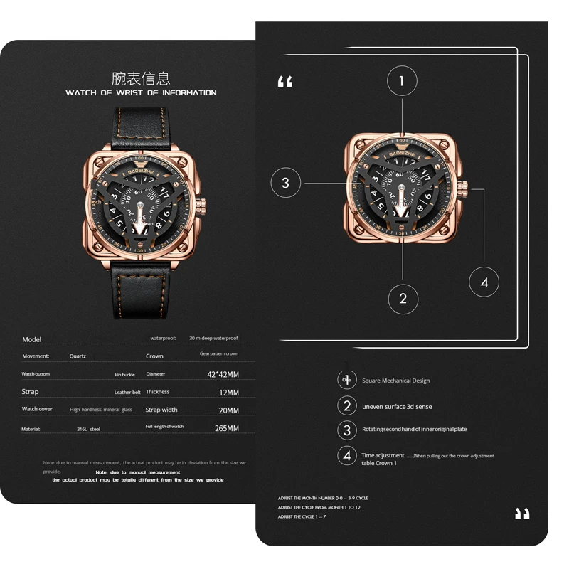 2023 New Unique WATCH MAN Fashion Creative Chronograph Quartz Skeleton Punk Wind Waterproof Men's Watch relojes hombre hodinky