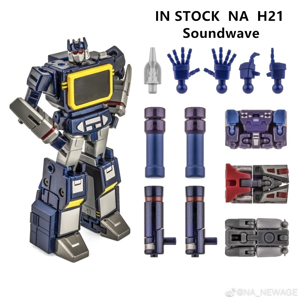 

NEW in stock Newage H21 H21EX H21B H21W Black White Soundwave PAPA With Tape G1 Action Figure With Box