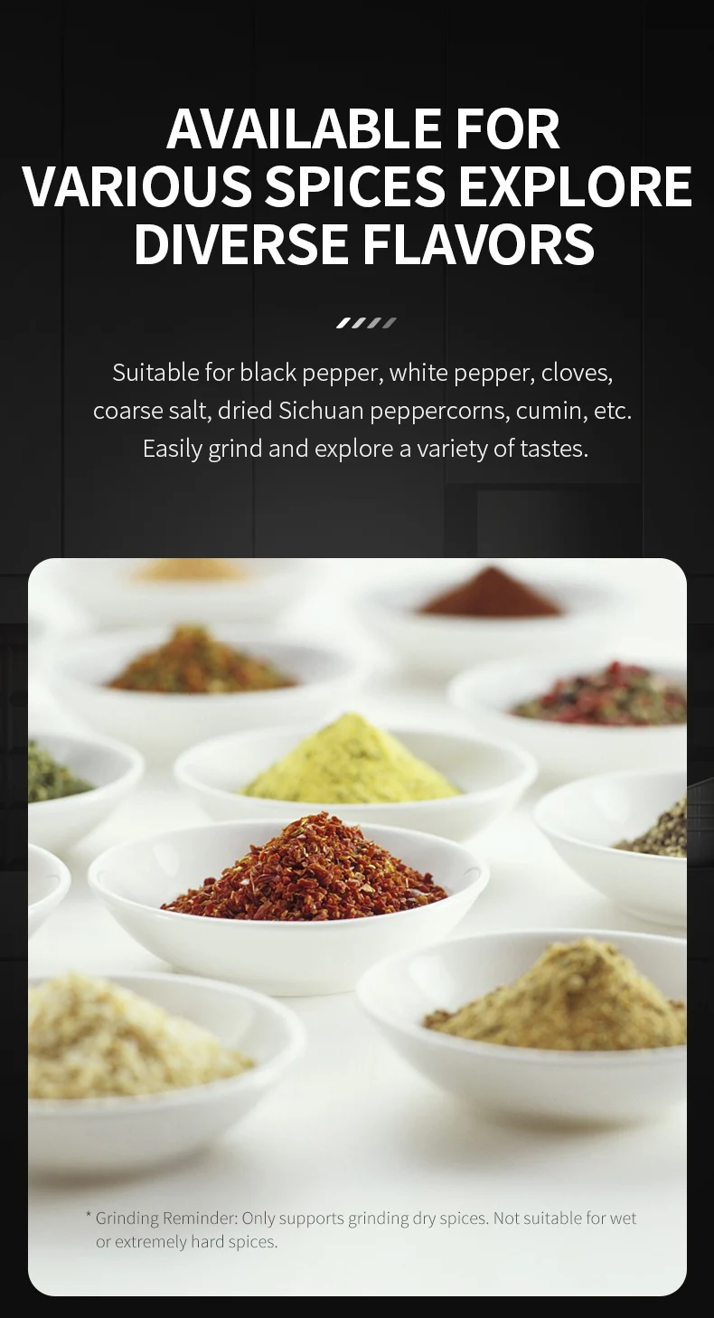 Rechargeable Electric Pepper and Salt Grinder with...