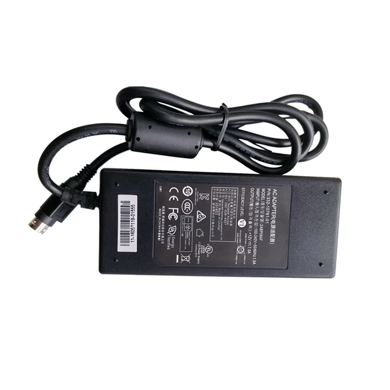 ネットギア用acアダプター充電器、純正電源、4ピン、12v、7a