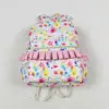 Wholesale Baby Girl Backpack Floral Ruffle Daypack Toddler Children Outdoor Portable Kids Flower Boutique School Bag 2