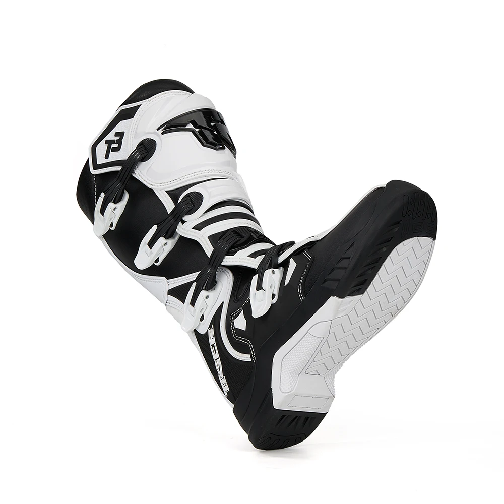 Men's Motorcycle Protective Boots Professional Outdoors Motocross Racing Long Boots Anti Slip Breathable Motos Shoes
