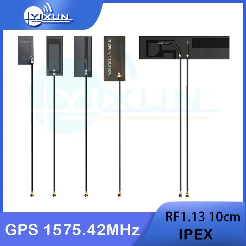 

2PCS GPS FPC soft SMD antenna 4G+GPS combination passive omnidirectional internal flexible antenna 1575.42MHz IPEX connector