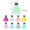 2PCS Lofca Silicone Clips Round Shaped Baby Pacifier Round Clips BPA Free DIY Pacifier for Chain Nursing Teething 3