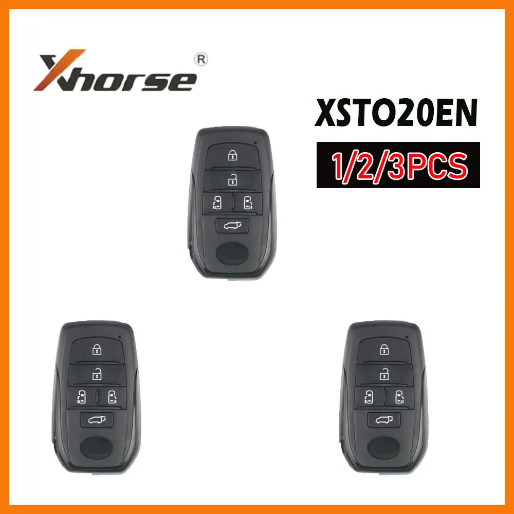 

1/2/3 шт. XHORSE XSTO20EN автомобильный пульт дистанционного управления 5 кнопок VVDI XM38 универсальный смарт-ключ FEN T.T PCB для Toyota с корпусом ключа