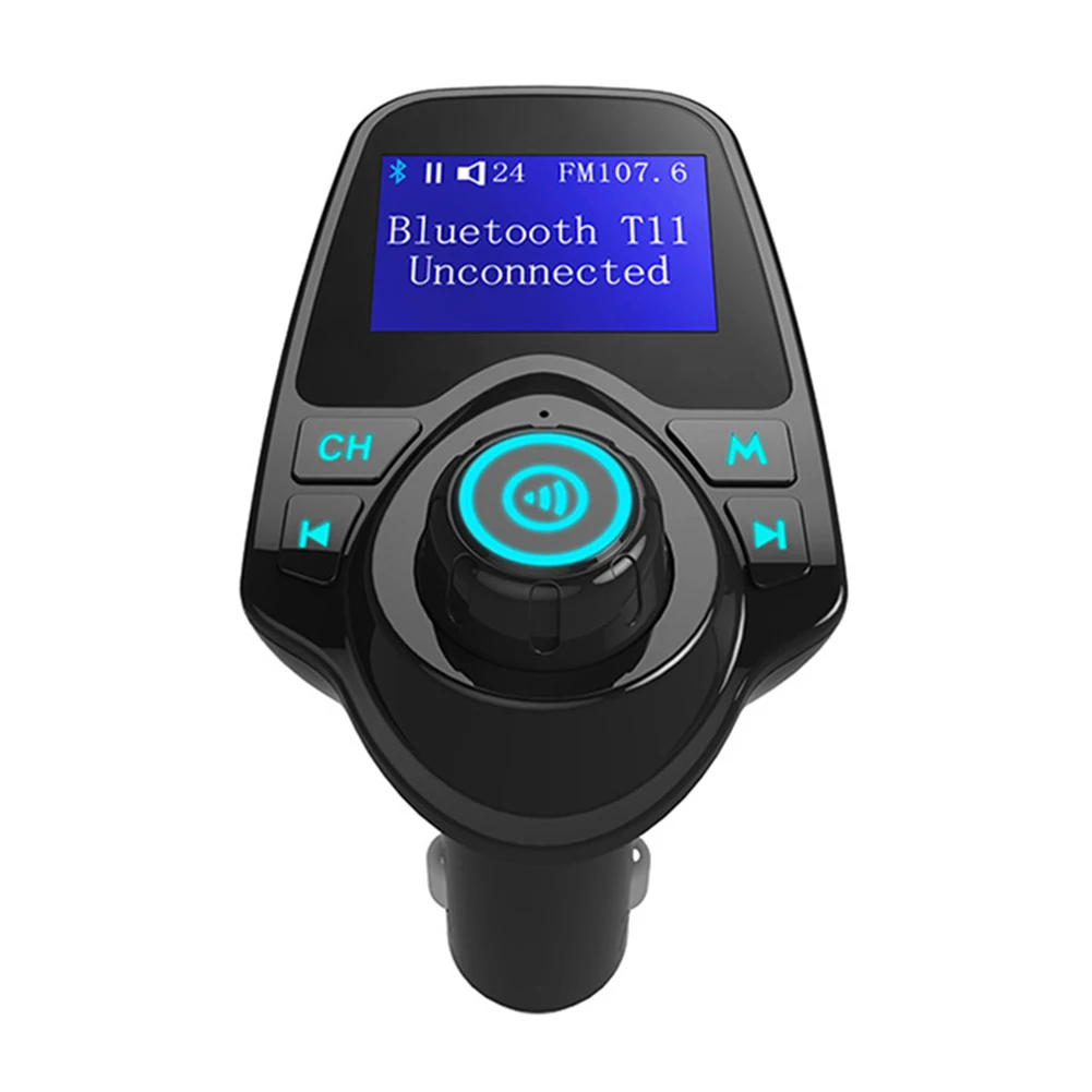 

Bluetooth автомобильный mp3-плеер FM передатчик аудио адаптер приемник беспроводной громкой связи вольтметр